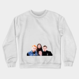 Pixelated Classic Young Ones Design - 80s British Comedy Crewneck Sweatshirt